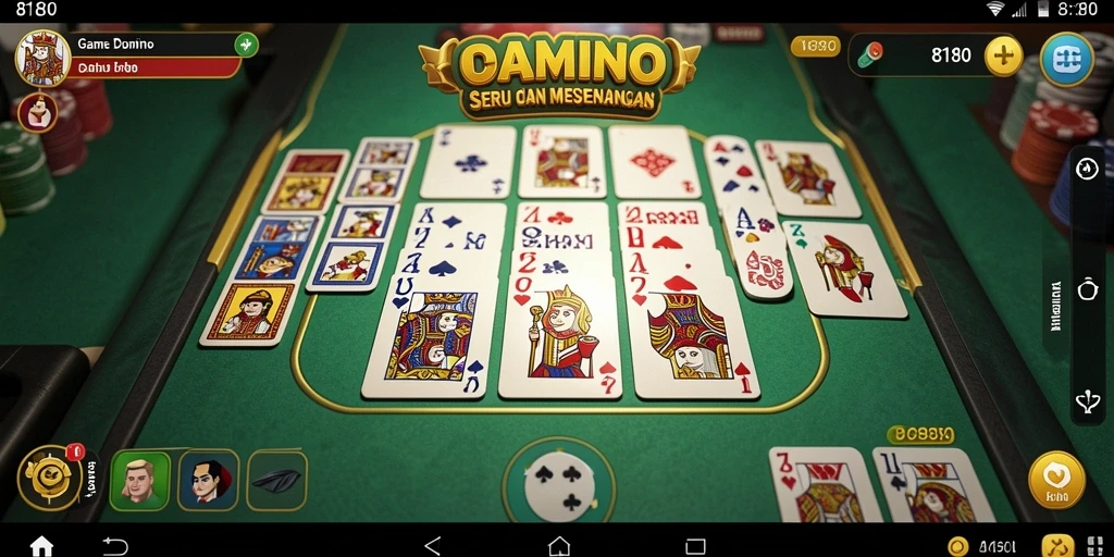 Gameplay menyeru Domino dengan teman-teman di 8180.