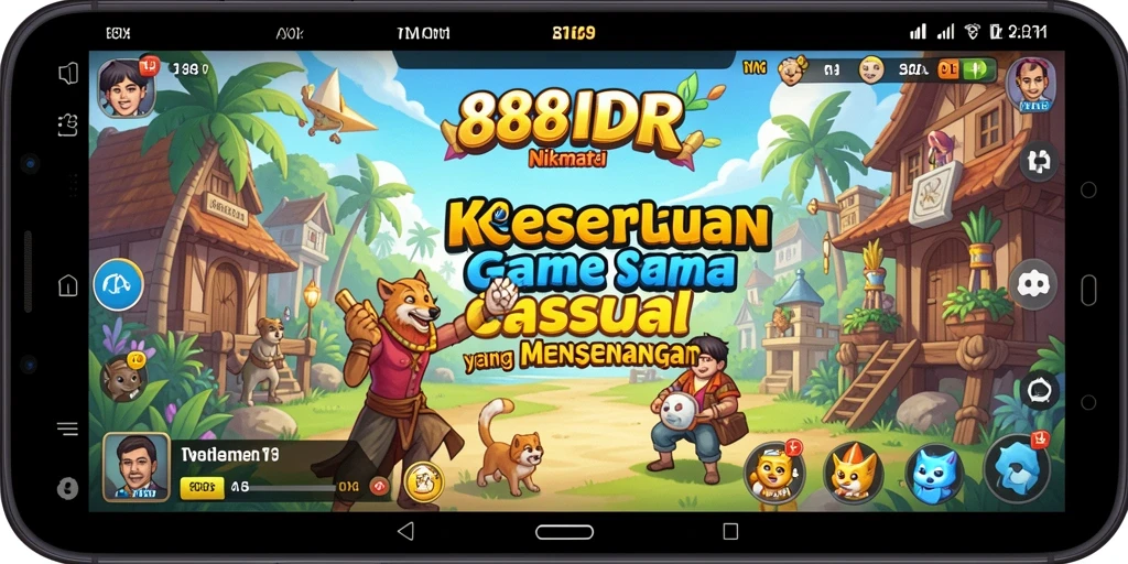 Tampilan utama gameplay <strong>888IDR</strong> yang penuh warna dan seru.