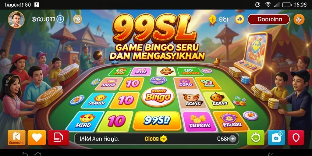 Screenshot utama 99SL menampilkan gameplay Bingo yang seru.