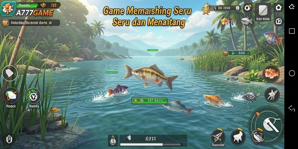 Tangkapan ikan yang fantastis dalam gameplay A777GAME.