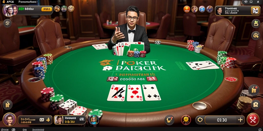 Tampilan menarik dari gameplay Poker di API36 yang mengasyikkan.