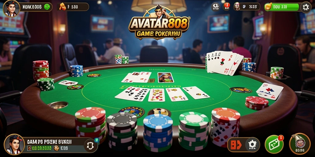 Gameplay poker menegangkan di AVATAR808 dengan teman-teman.