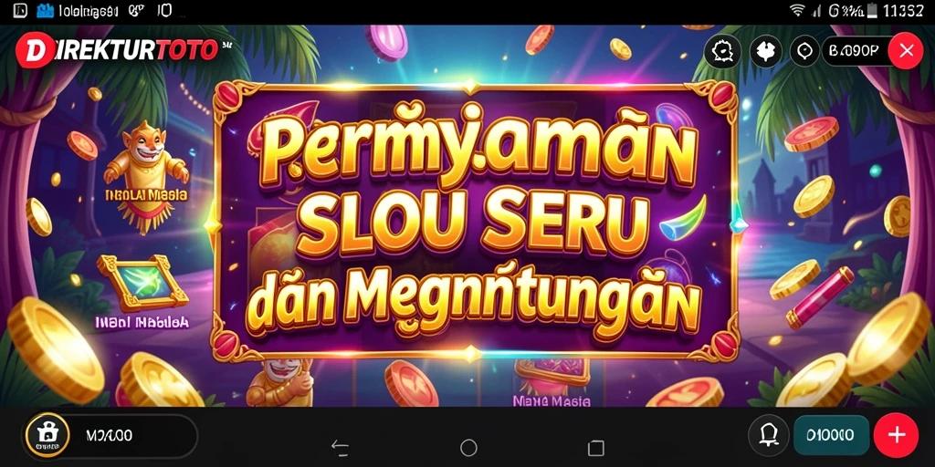 Tampilan gameplay menarik dari DIREKTURTOTO yang memperlihatkan keseruan permainan Slot.