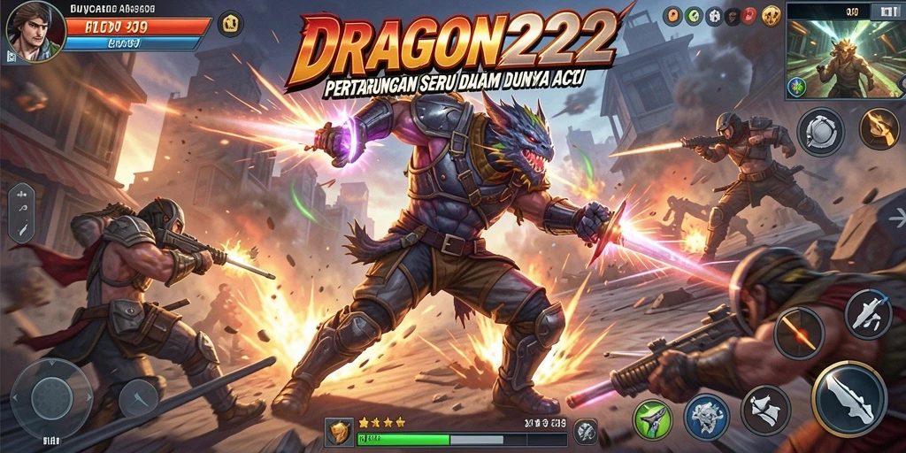 Tampilan gameplay DRAGON222 yang intens dan menarik.