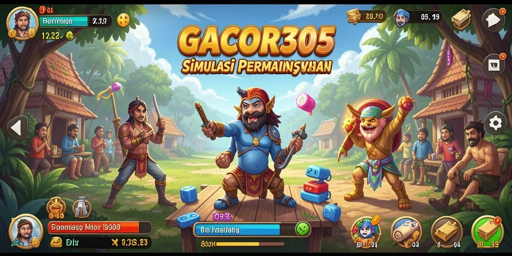 Tampilan gameplay GACOR305 yang menarik dan mendebarkan.