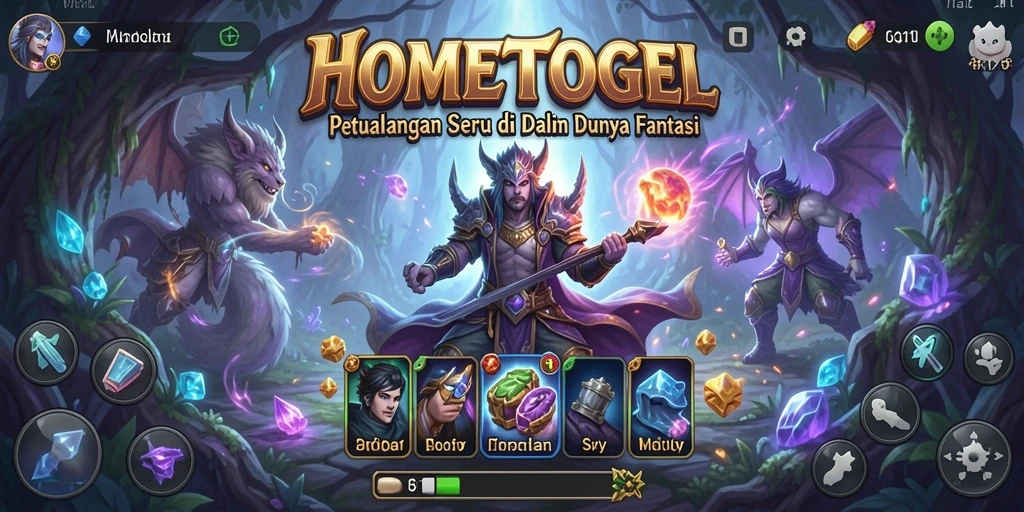 Screenshot gameplay HOMETOGEL menampilkan petualangan mendebarkan.