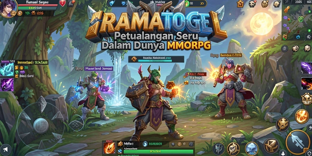 Tampilan gameplay menarik dalam dunia petualangan MMORPG.