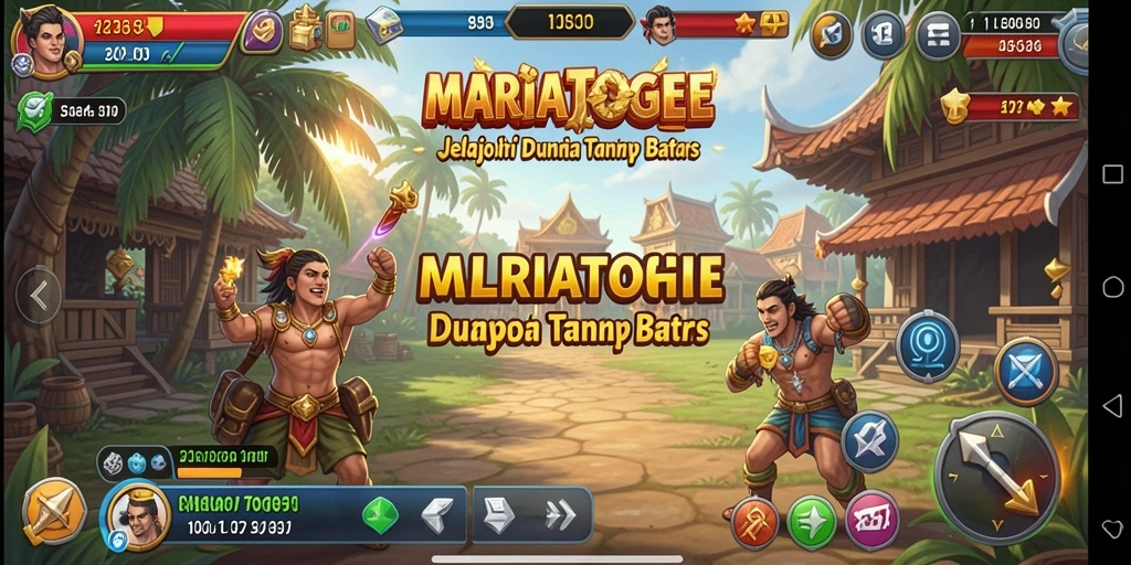 Tampilan gameplay MARIATOGEL yang memukau dalam dunia Open World.