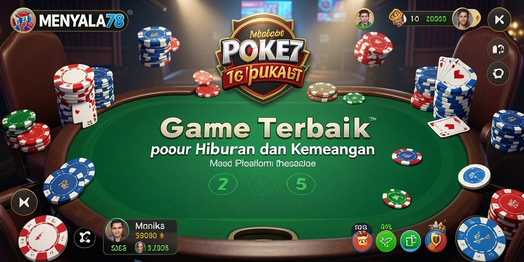 Tangkapan layar gameplay MENYALA78 menampilkan suasana permainan Poker yang mendebarkan.