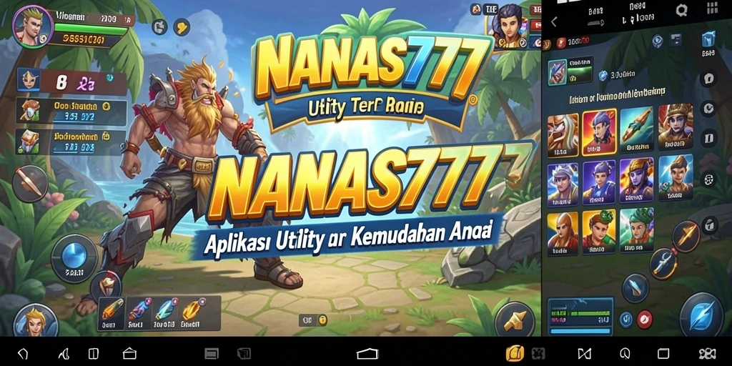 Tampilan antarmuka aplikas NANAS777 yang memudahkan pengguna.