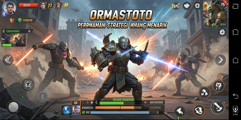 Tampilan aksi pertempuran yang mendebarkan dalam ORMASTOTO.