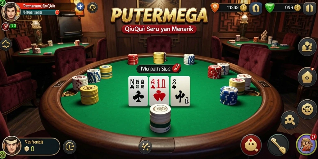 Screenshot gameplay PUTERMEGA saat bermain QiuQiu.