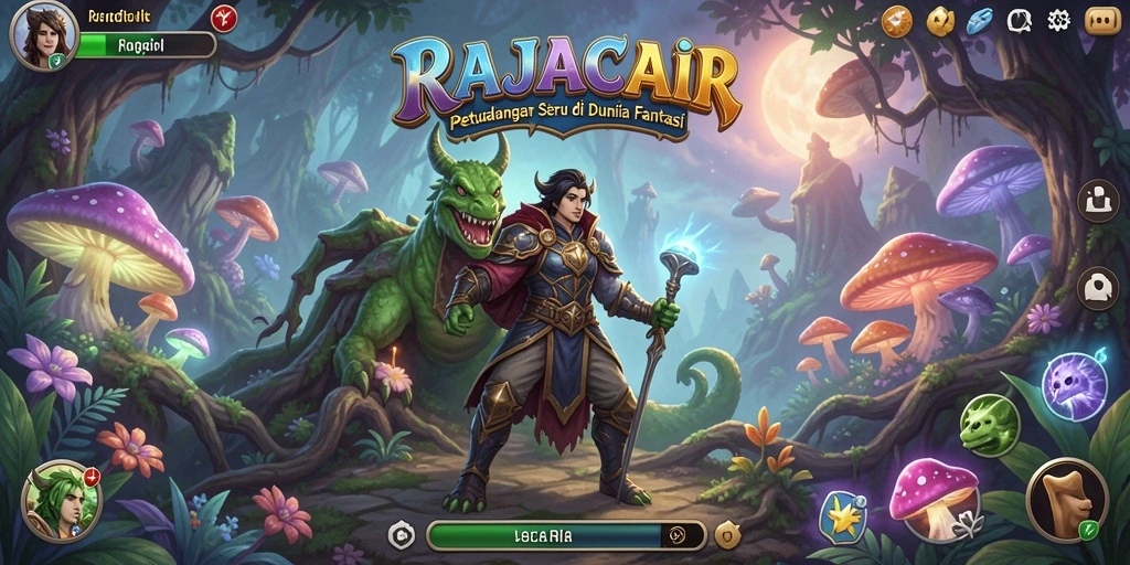 Gameplay seru di dunia penuh petualangan RAJACAIR.