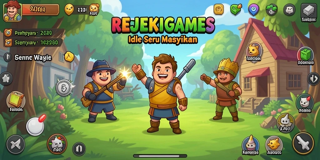 Tampilan utama gameplay REJEKIGAMES yang seru dan mengasyikkan.