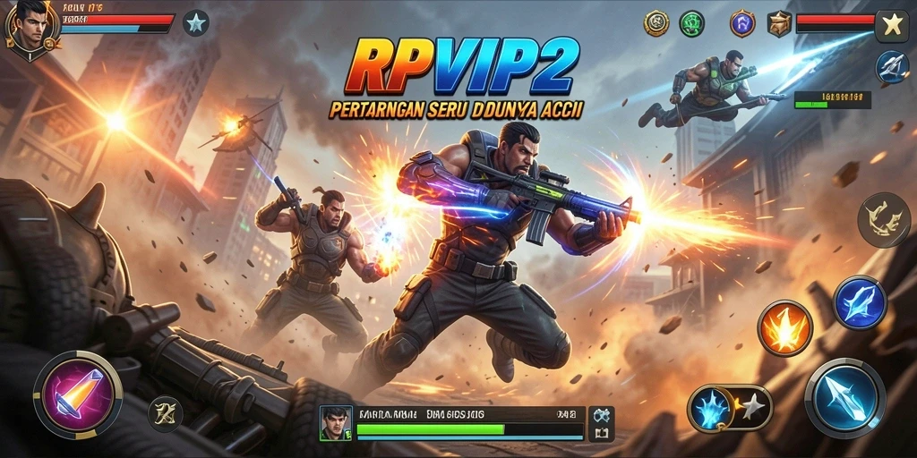Tampilan seru dari gameplay RPVIP2 yang penuh aksi.