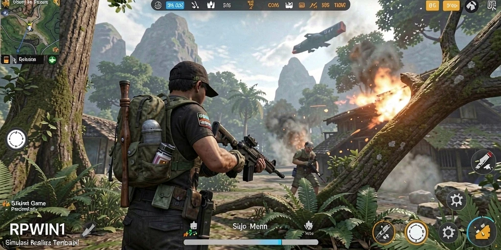 Screenshot game RPWIN1 menampilkan pengalaman simulasi yang mendetail dan menarik.