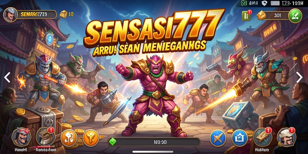 Screenshot gameplay SENSASI777 yang penuh aksi dan tantangan.