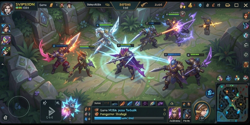 Tampilan gameplay seru dalam SVIPSIDN dengan aksi bertempur hebat.