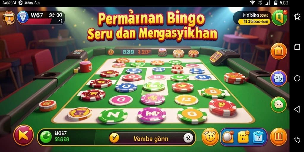 Tampilan gameplay W67 yang seru dan interaktif dalam permainan Bingo.